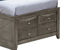 Marilla Twin Storage Bed, Gray