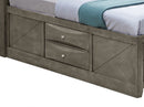 Marilla Twin Storage Bed, Gray