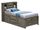 Marilla Twin Storage Bed, Gray