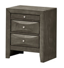 Marilla 3-Drawers Nightstand, Gray