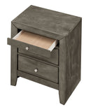 Marilla 3-Drawers Nightstand, Gray