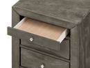 Marilla 3-Drawers Nightstand, Gray