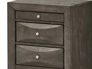 Marilla 3-Drawers Nightstand, Gray