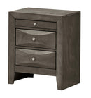 Marilla 3-Drawers Nightstand, Gray
