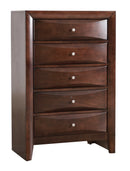 Marilla 5-Drawers Chest, Cappuccino