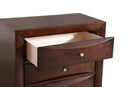 Marilla 5-Drawers Chest, Cappuccino