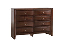 Marilla 8-Drawers Dresser, Cappuccino