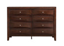 Marilla 8-Drawers Dresser, Cappuccino