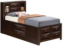 Marilla Twin Storage Bed, Cappuccino