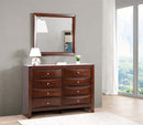 Marilla 35"L x 39"H Mirror, Cappuccino