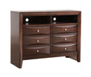 Marilla 6-Drawers Media Chest, Cappuccino