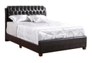 Marilla Full Box Spring Bed, Dark Brown