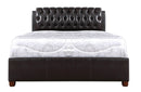 Marilla Full Box Spring Bed, Dark Brown
