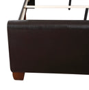 Marilla Full Box Spring Bed, Dark Brown