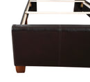 Marilla Twin Box Spring Bed, Dark Brown