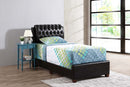 Marilla Twin Box Spring Bed, Dark Brown