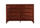 Marilla 8-Drawers Dresser, Cherry