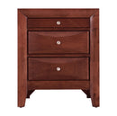 Marilla 3-Drawers Nightstand, Cherry