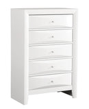 Marilla 5-Drawers Chest, White