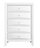 Marilla 5-Drawers Chest, White