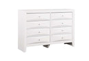 Marilla 8-Drawers Dresser, White