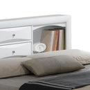 Marilla King Storage Bed, White