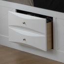 Marilla King Storage Bed, White