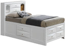 Marilla Twin Storage Bed, White