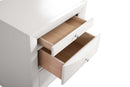 Marilla 3-Drawers Nightstand, White