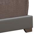 Aaron Queen Bed, Light Gray