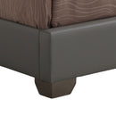 Aaron Twin Bed, Light Gray