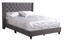 Julie Full Box Spring Bed, Gray