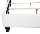 Julie Full Box Spring Bed, White