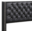 Julie Full Box Spring Bed, Black