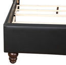 Julie Full Box Spring Bed, Black