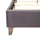 Julie Queen Box Spring Bed, Gray