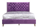 Julie Full Box Spring Bed, Purple