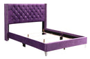 Julie Full Box Spring Bed, Purple