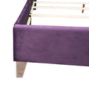 Julie Full Box Spring Bed, Purple