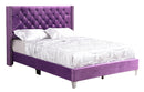 Julie Queen Box Spring Bed, Purple