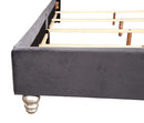 Joy Full Box Spring Bed, Gray