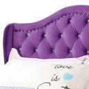Joy Full Box Spring Bed, Purple