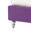 Joy Full Box Spring Bed, Purple