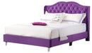 Joy Queen Box Spring Bed, Purple