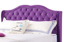 Joy Queen Box Spring Bed, Purple