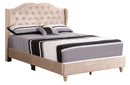 Joy Full Box Spring Bed, Beige