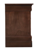 LouisPhillipe 2-Drawers Nightstand, Cappuccino