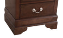 LouisPhillipe 2-Drawers Nightstand, Cappuccino