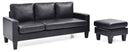 Jenna 76in Sofa, Black