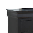 LouisPhillipe 6-Drawers Dresser, Black